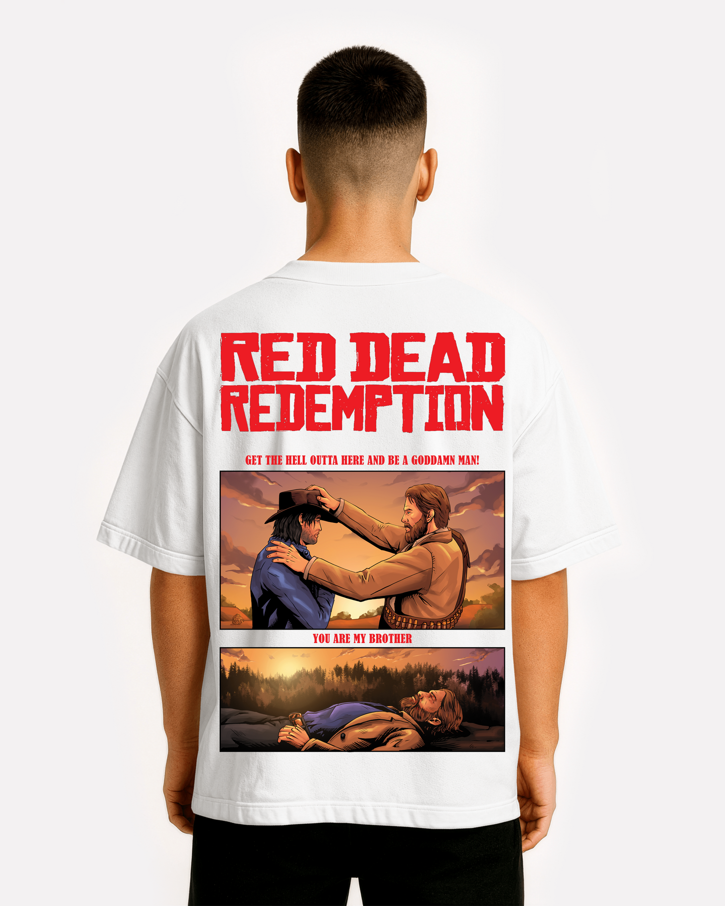 Red Dead Redemption Amendment Oversized T-Shirt