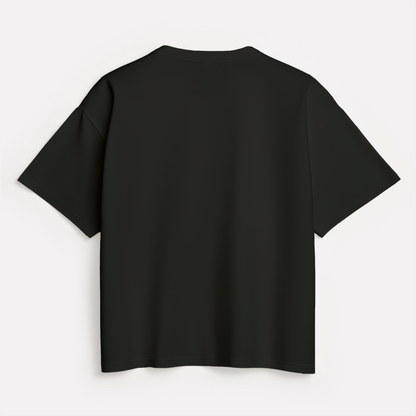 Black Solid Oversized T-Shirt