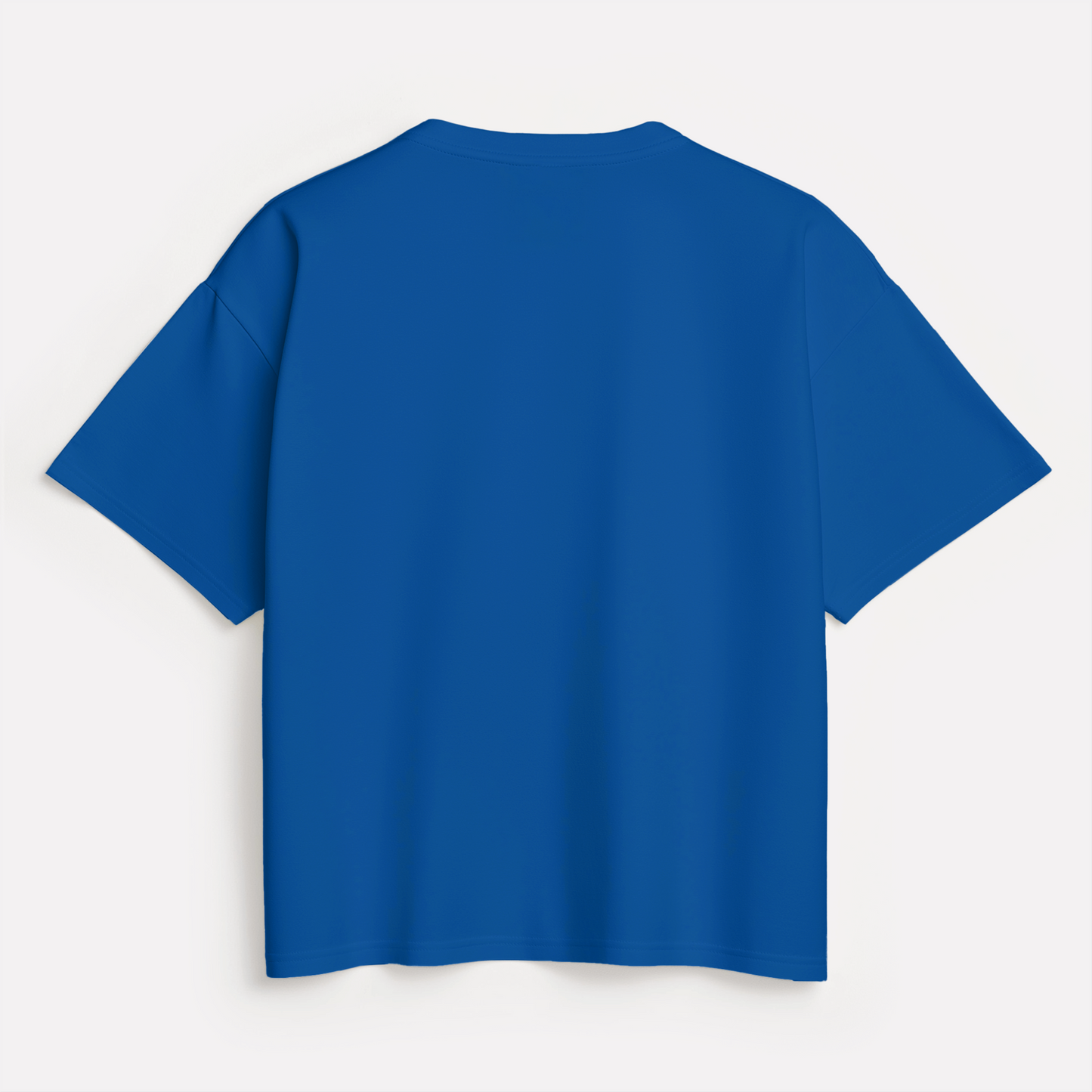 Royal Blue Solid Oversized T-Shirt