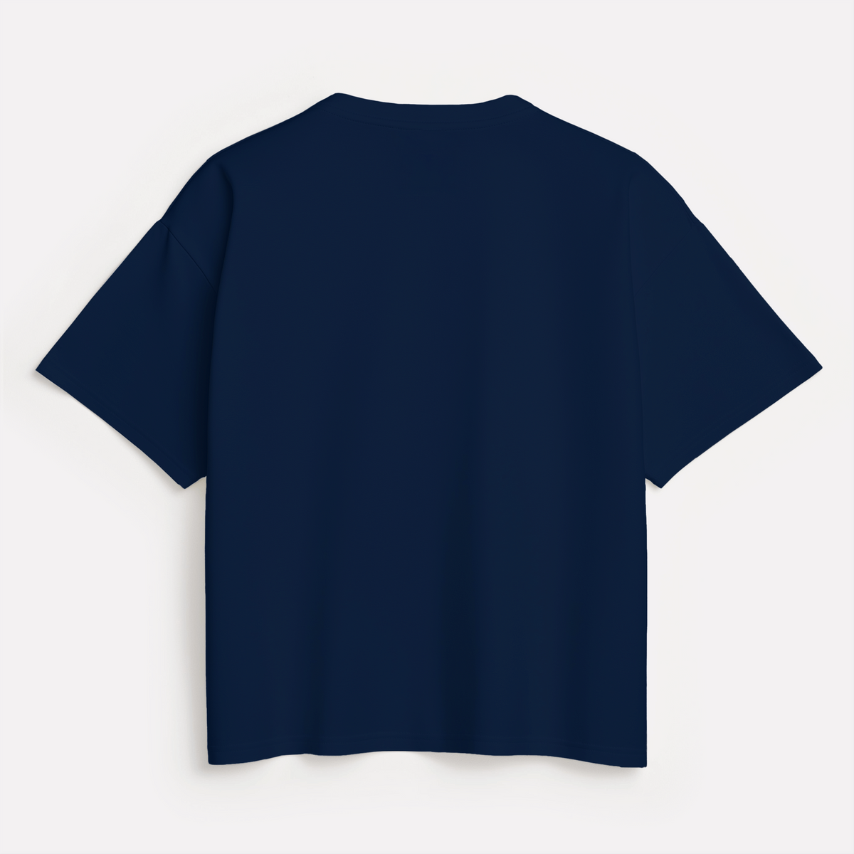 Navy Solid Oversized T-Shirt