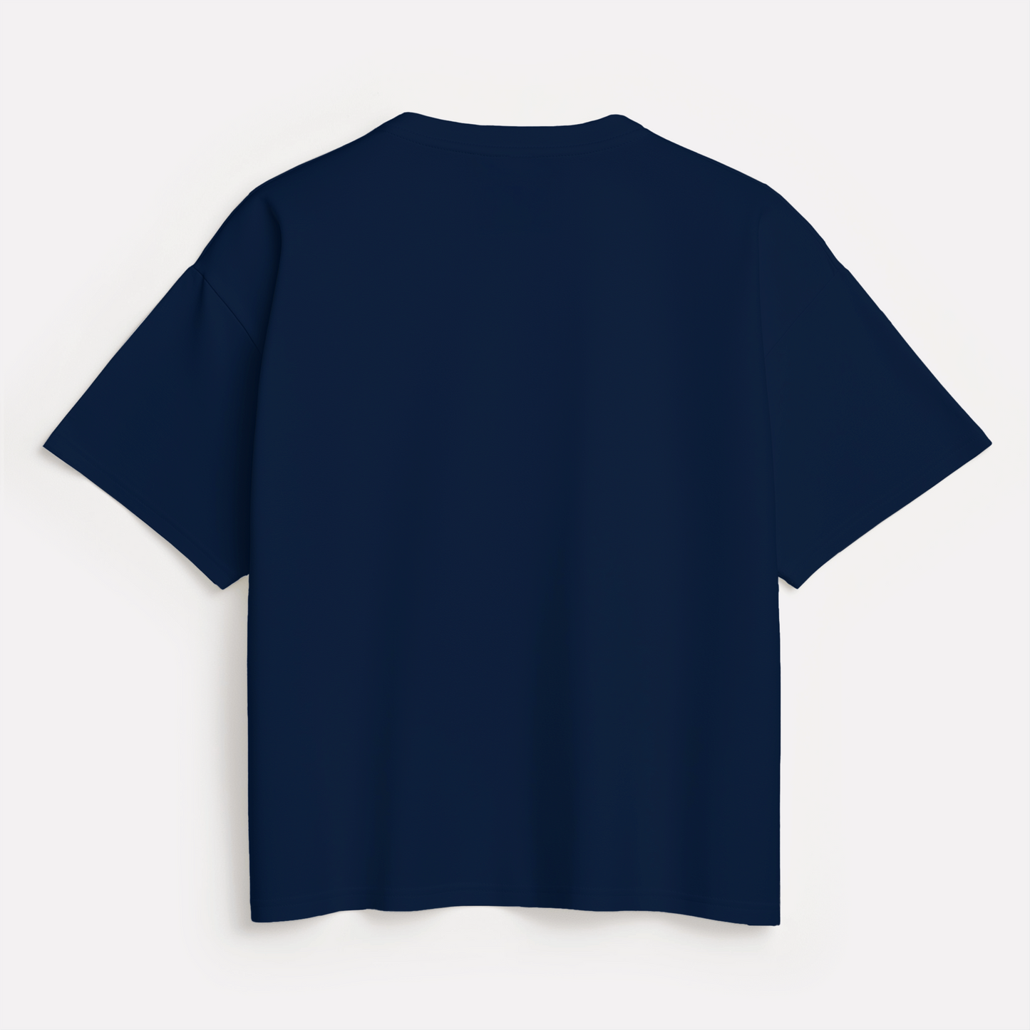 Navy Solid Oversized T-Shirt
