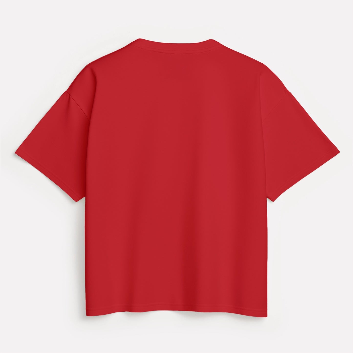 Red Solid Oversized T-Shirt