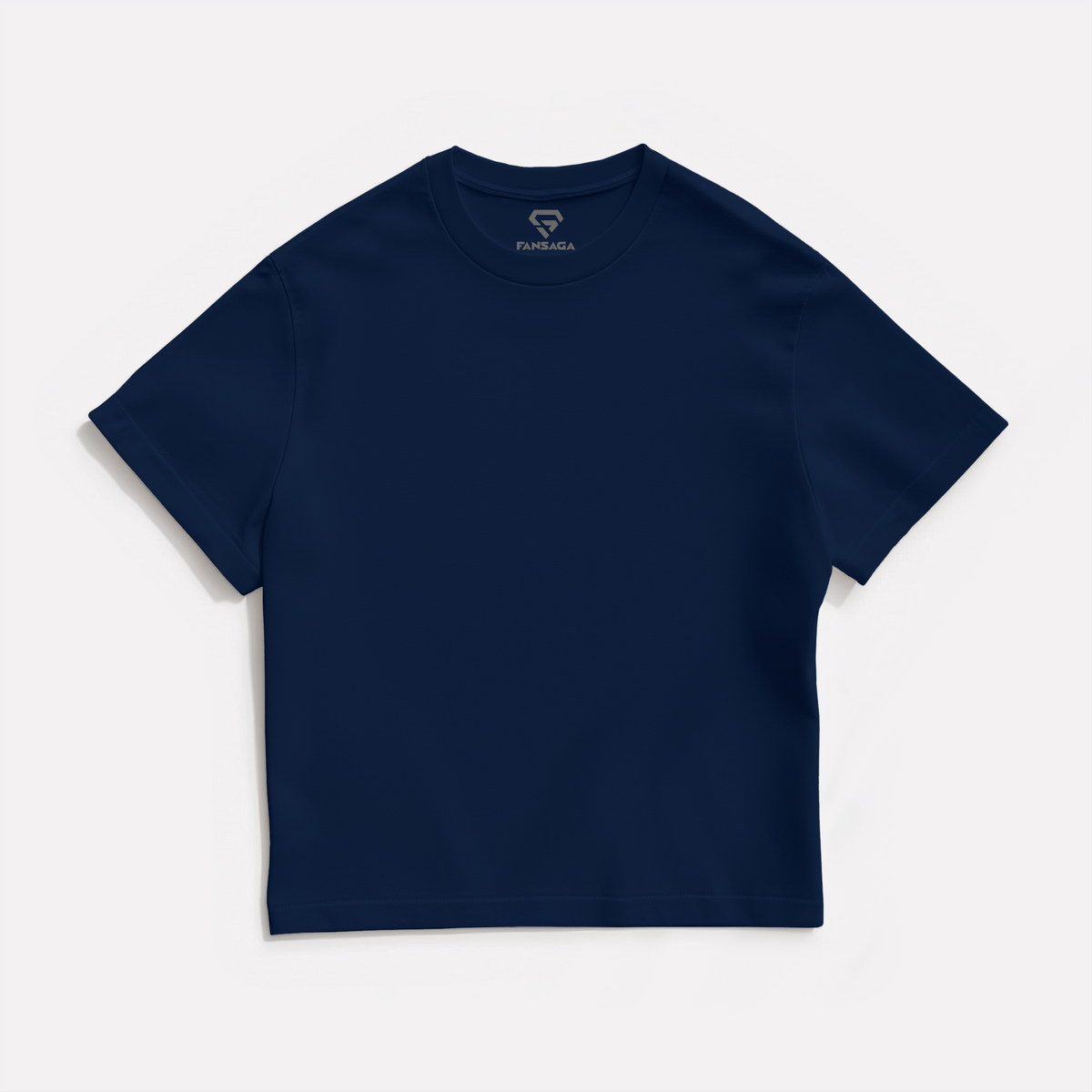 Navy Solid Oversized T-Shirt