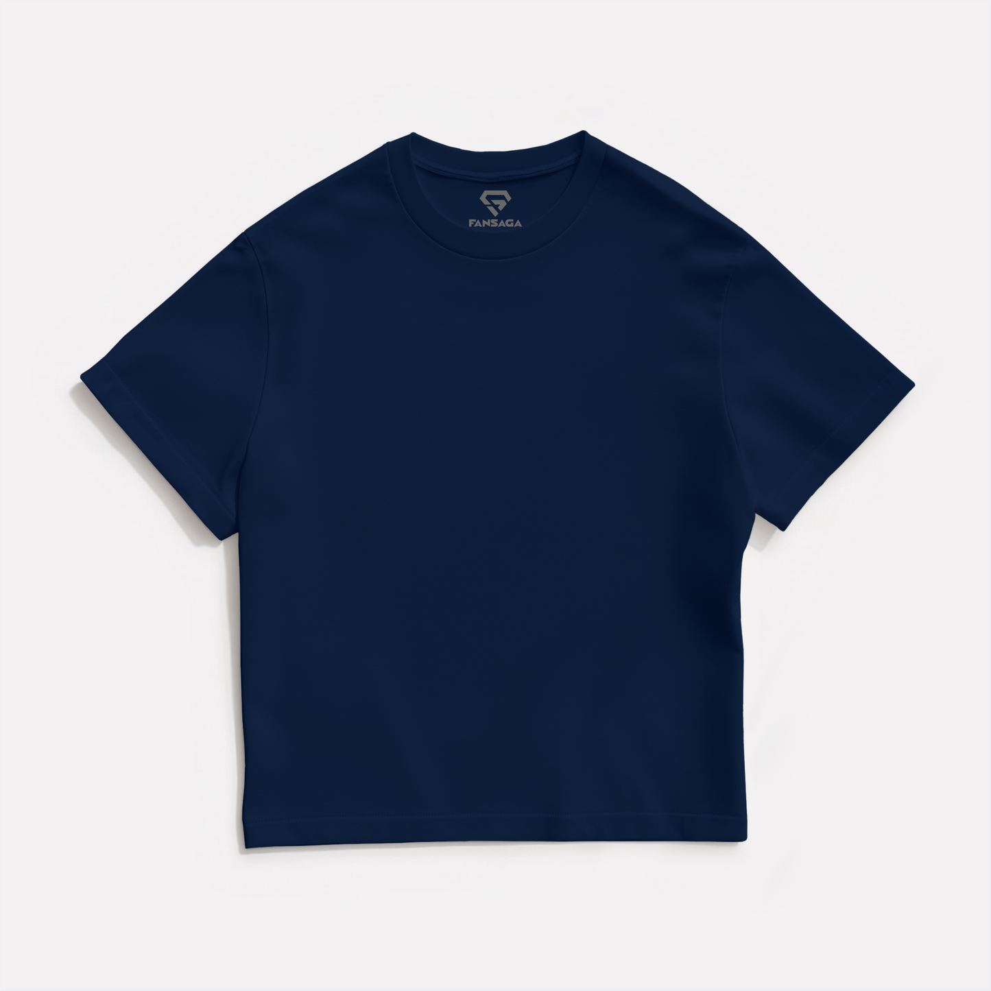Navy Solid Oversized T-Shirt