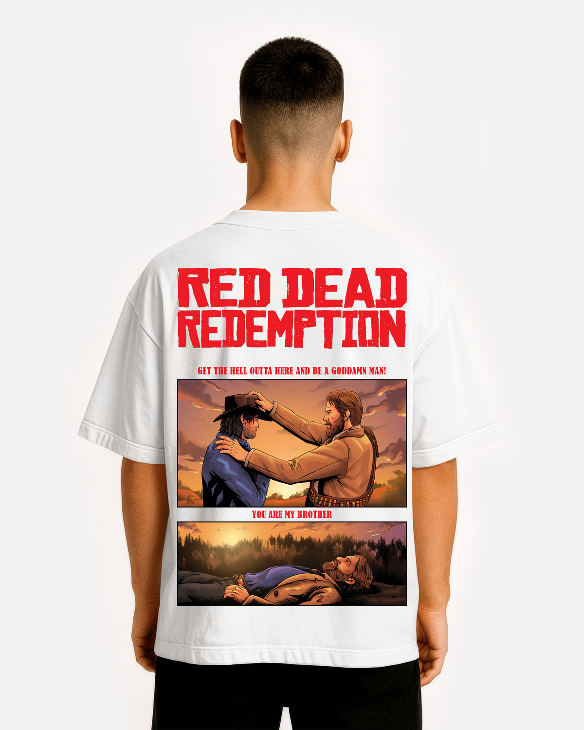 Red Dead Redemption Amendment Oversized T-Shirt