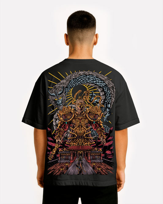 Monkey King Wukong Gaming T-Shirt | Black Myth Inspired Graphic Tee